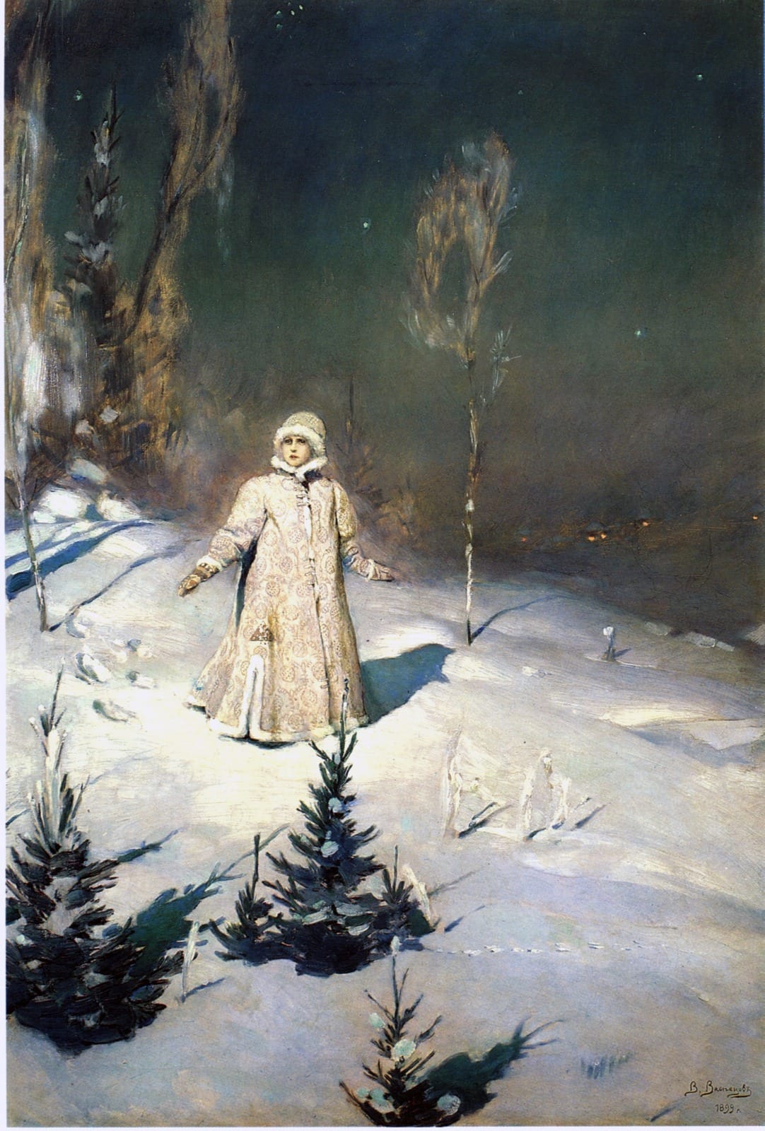 В. М. Васнецов. «Снегурочка». 1899 V. M. Vasnetsov. “Kar Kızı”. 1899